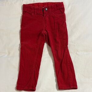 H&M Vibrant Red Kids Corduroy Pants
